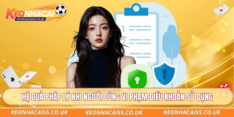 Hệ quả pháp lý khi người dùng vi phạm điều khoản sử dụng